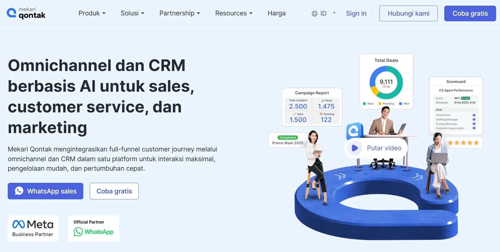 Landing Page Mekari Qontak software follow up tracking terbaik-Mekari Qontak