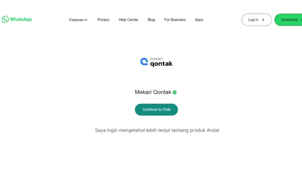 Cara Membuat Link WhatsApp untuk Bisnis dengan Pesan