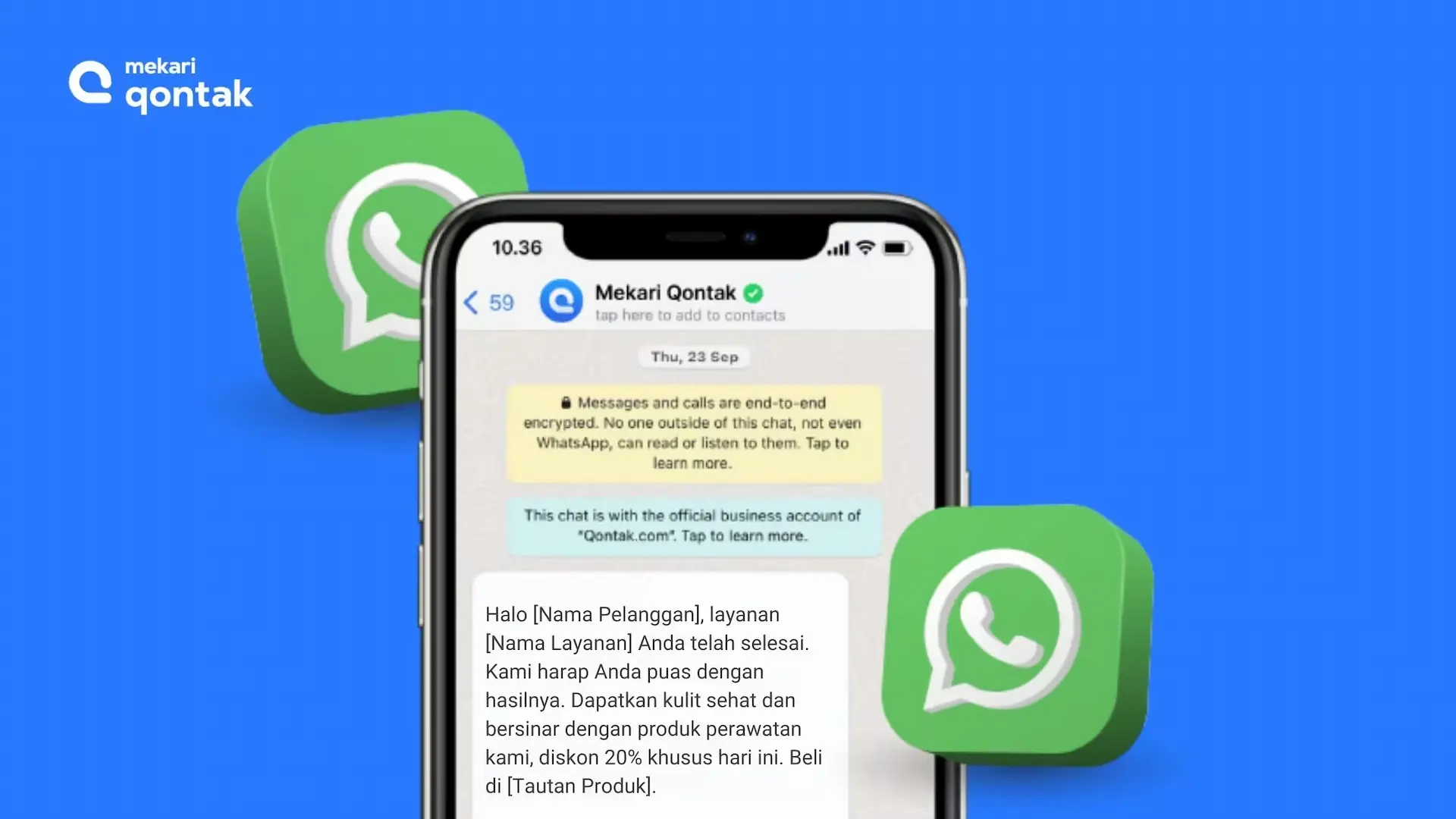 Contoh Template WhatsApp API - Service + Marketing Conversation Contoh Template WhatsApp API - Service + Marketing Conversation