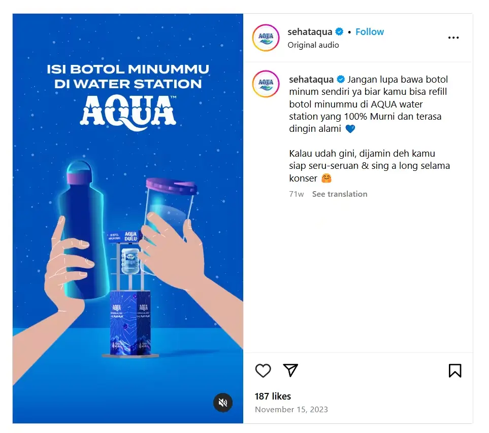 Contoh Word of Mouth Marketing Sukses - Aqua