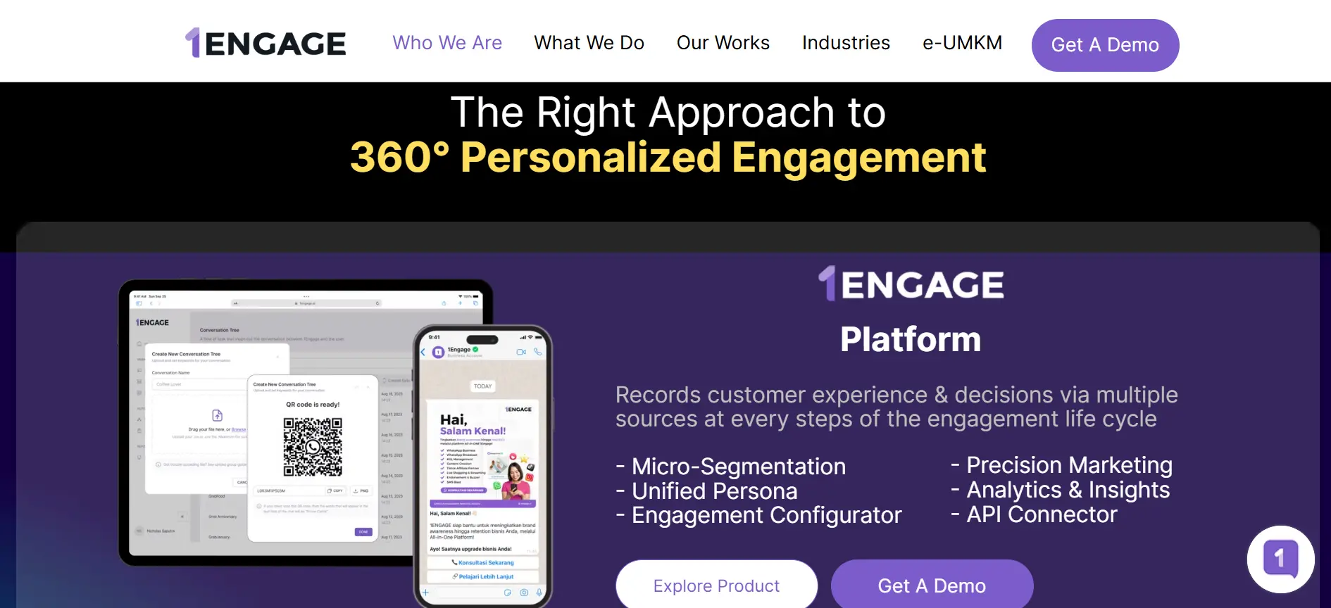 Tampilan Fitur WhatsApp OTP Service Terbaik 1ENGAGE Fitur WhatsApp OTP Service Terbaik 1ENGAGE