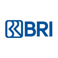 Logo BRI menampilkan huruf "BRI" dalam warna biru, melambangkan identitas bank. Logo ini berfungsi sebagai simbol kepercayaan di sektor perbankan Indonesia.