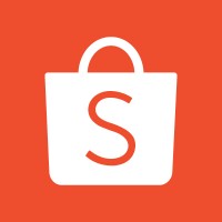 Ikon bag belanja berwarna putih dengan huruf "S" di tengah, melambangkan aplikasi e-commerce yang memudahkan pembelian online. Latar belakang berwarna oranye.