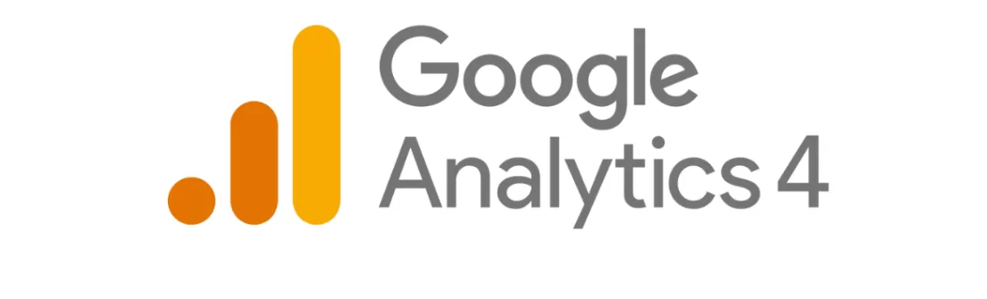 Logo Google Analytics 4 menampilkan grafik batang yang menggambarkan analisis data. Simbol ini digunakan dalam konteks pengukuran dan analisis performa situs web.