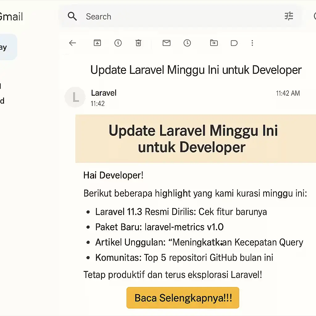 Newsletter Contoh Email Blast - Newsletter