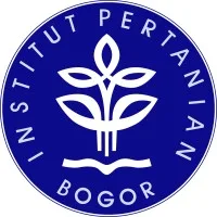 Lambang bergambar tanaman dengan daun terbuka menampilkan identitas Institut Pertanian Bogor, mencerminkan fokus pada pendidikan pertanian di lingkungan akademik.