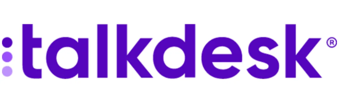 Logo berwarna ungu yang menunjukkan merek Talkdesk, digunakan untuk menandakan layanan komunikasi dan pusat kontak dalam dunia bisnis.