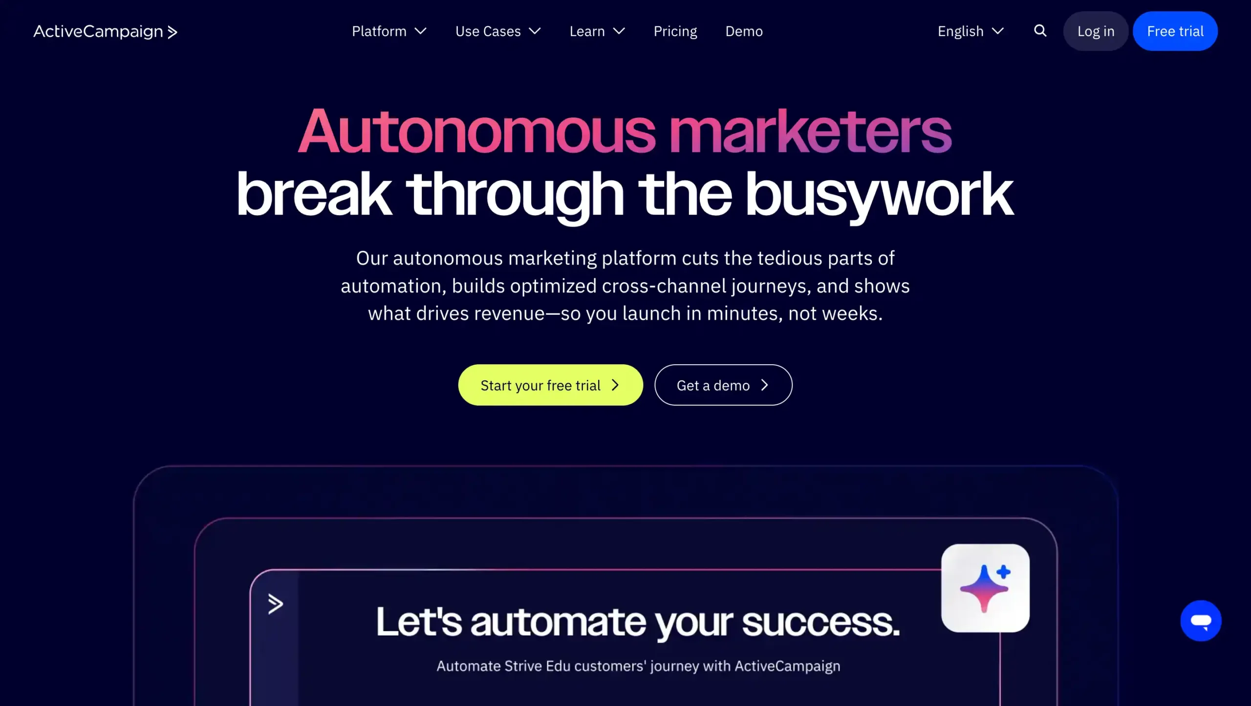 Landing Page ActiveCampaign Lead Capture Software-ActiveCampaign
