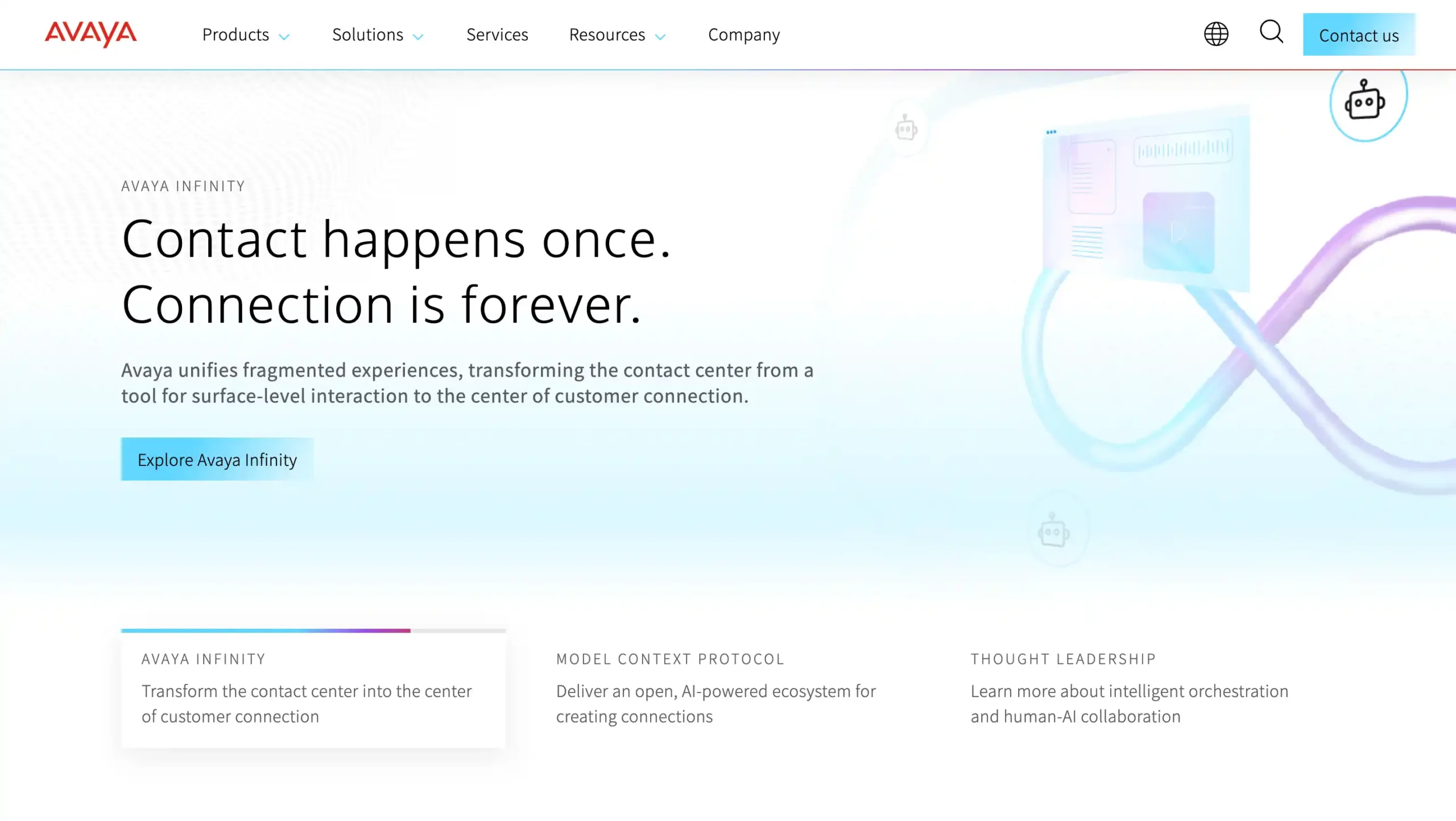 Landing Page Avaya Avaya-call management software