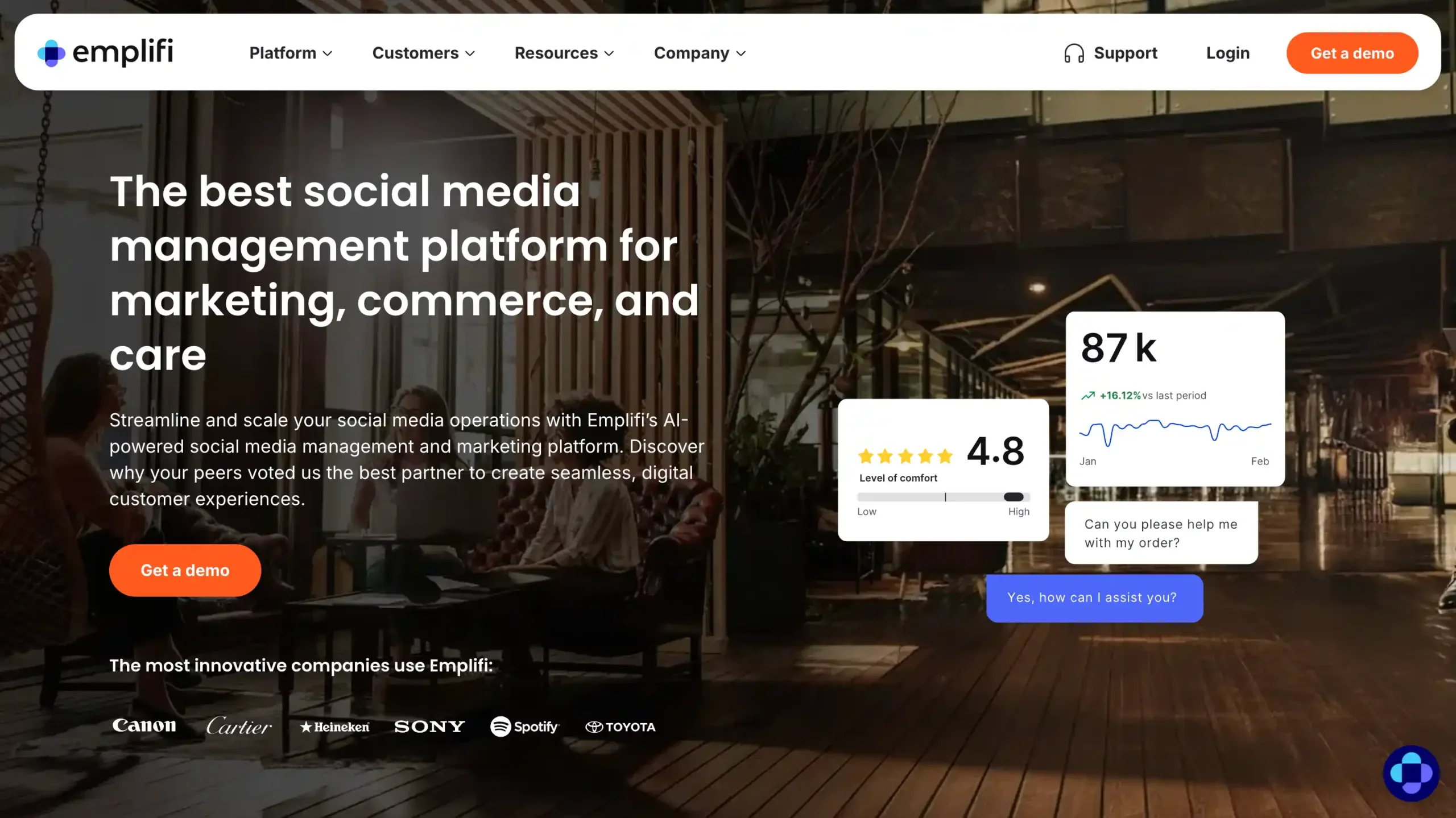 Landing Page Emplifi Emplifi_Engagement Management Software