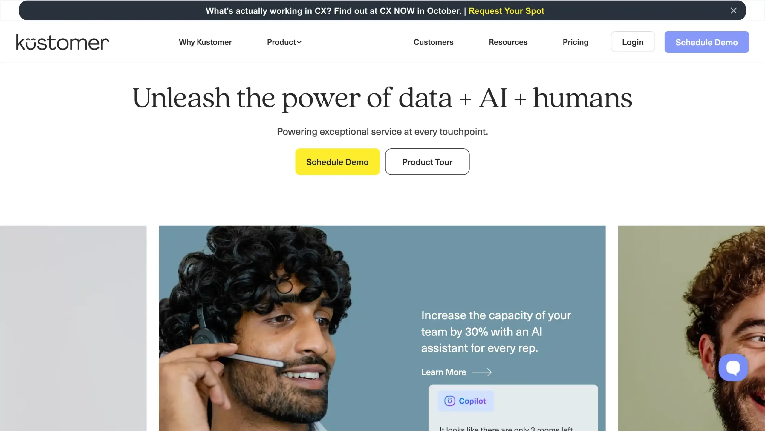 Landing Page Kustomer Kustomer_Engagement Management Software