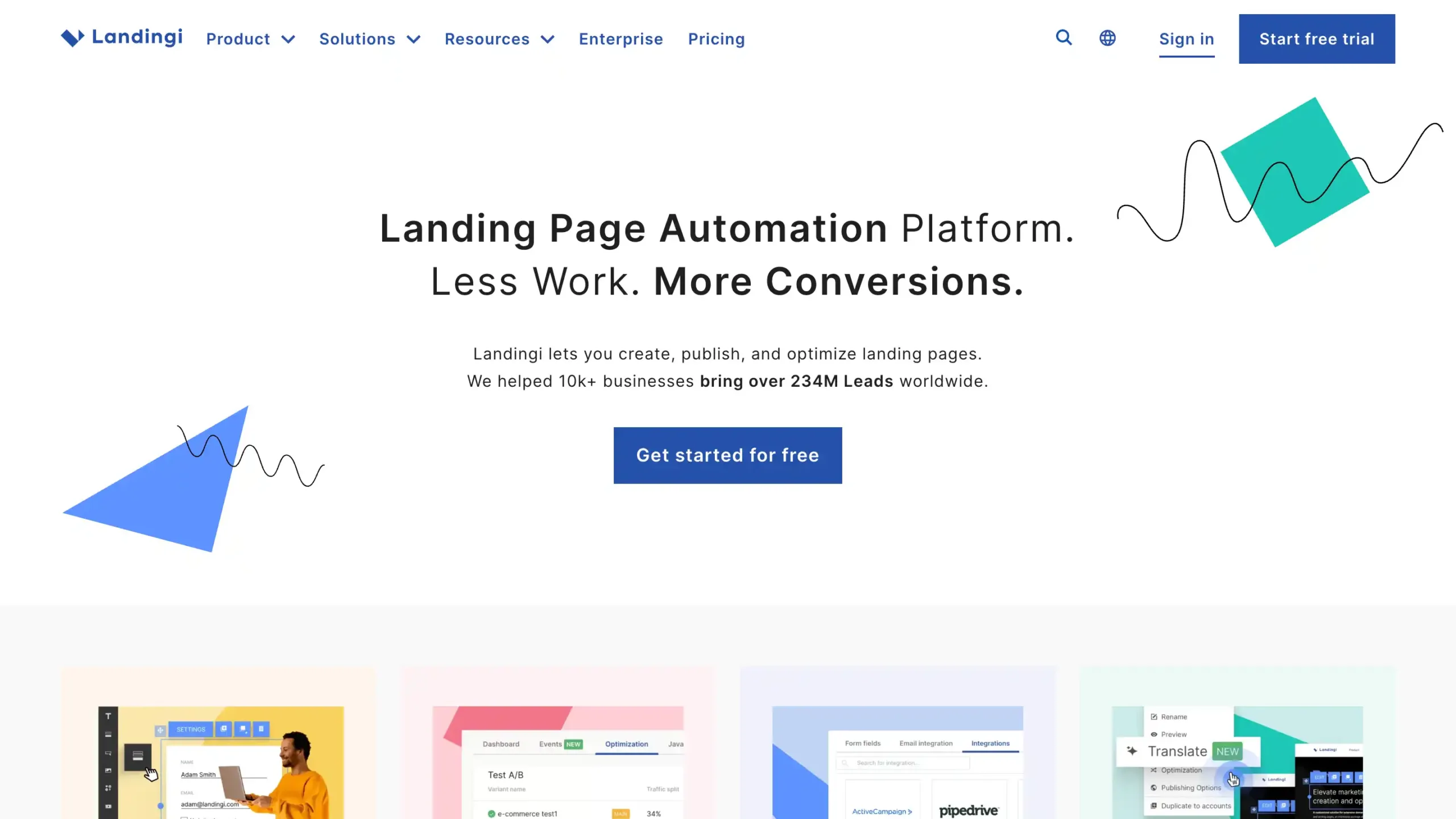 Landing Page Landingi Landingi