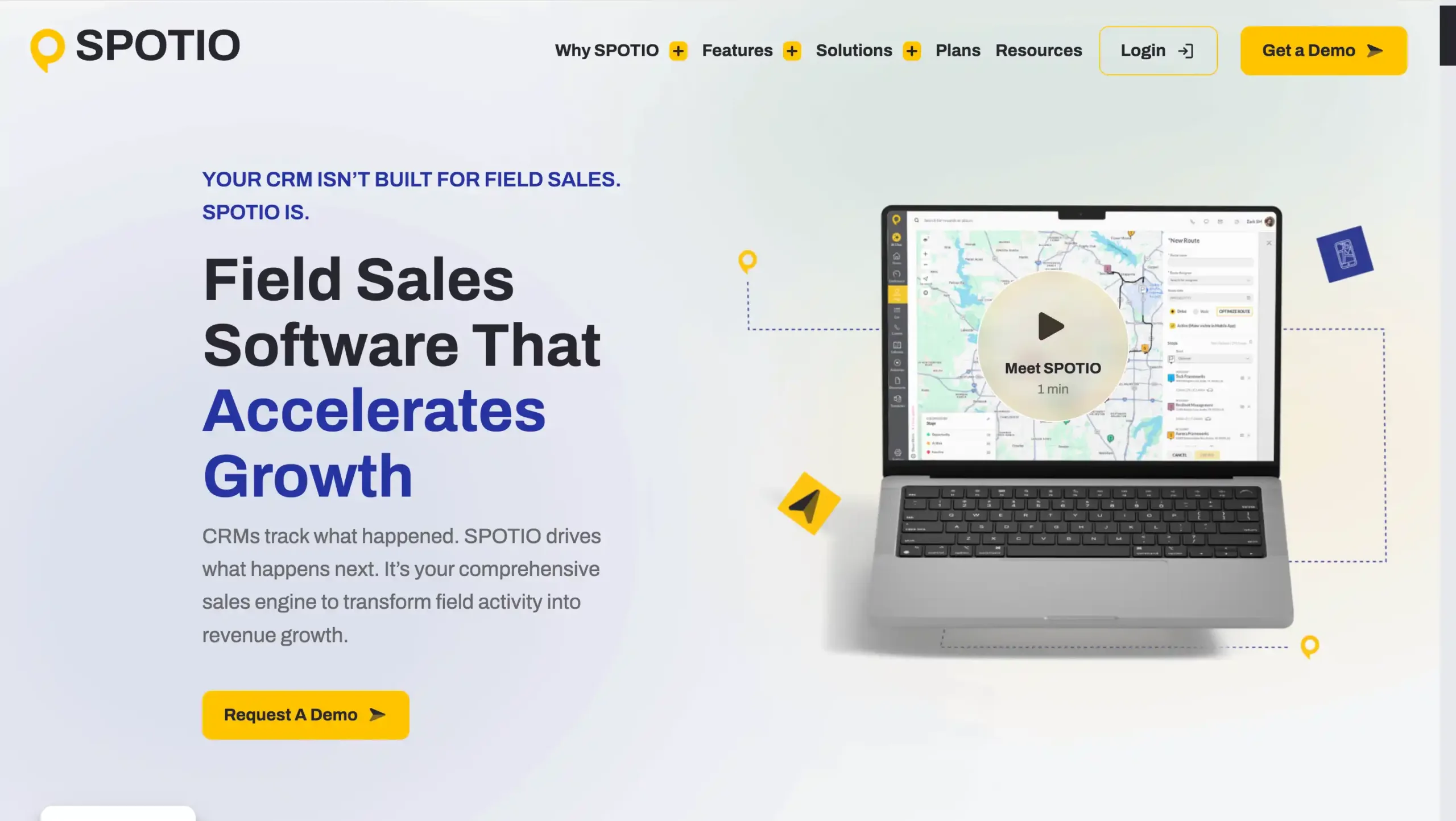 Landing Page SPOTIO SPOTIO-Sales Enablement Tools