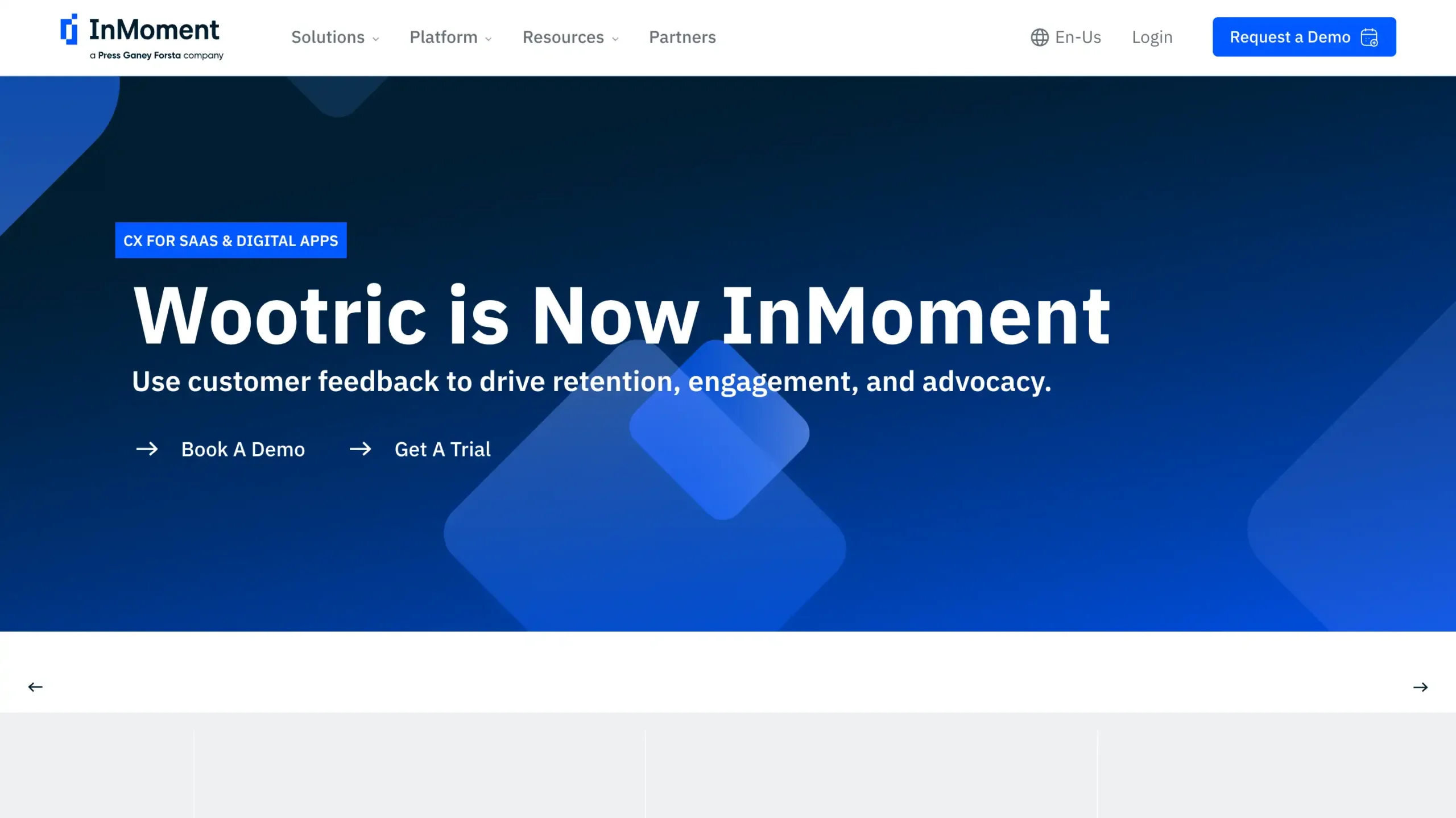 Landing Page Wootric InMoment Feedback Management System_Wootric InMoment