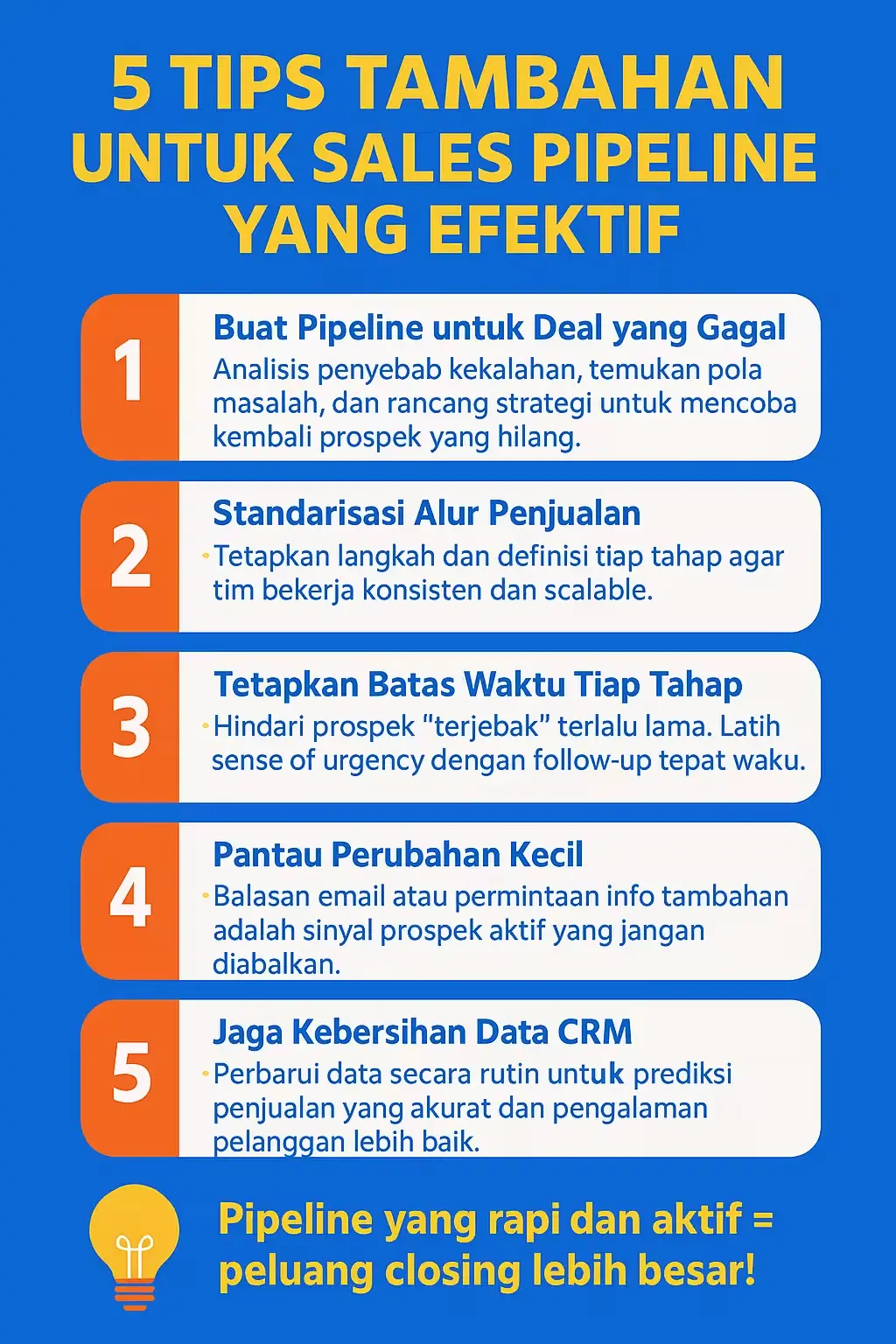 cara mengelola sales pipeline dan tipsnya agar lebih efektif