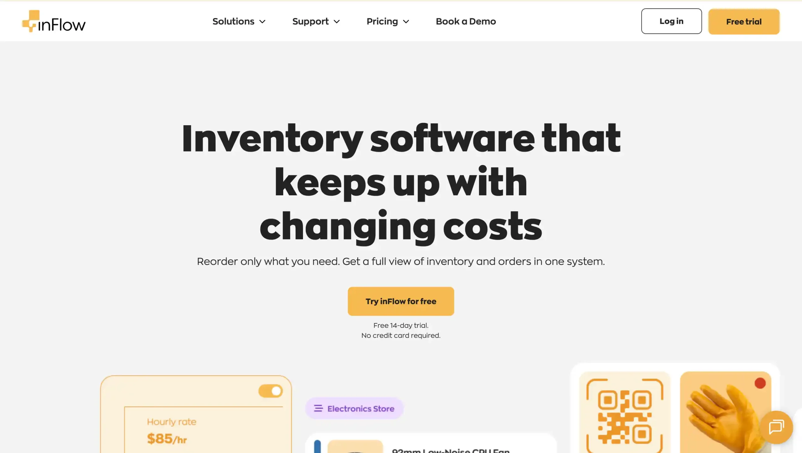 Landing Page inFlow Inventory Order Management Platform-inFlow Inventory