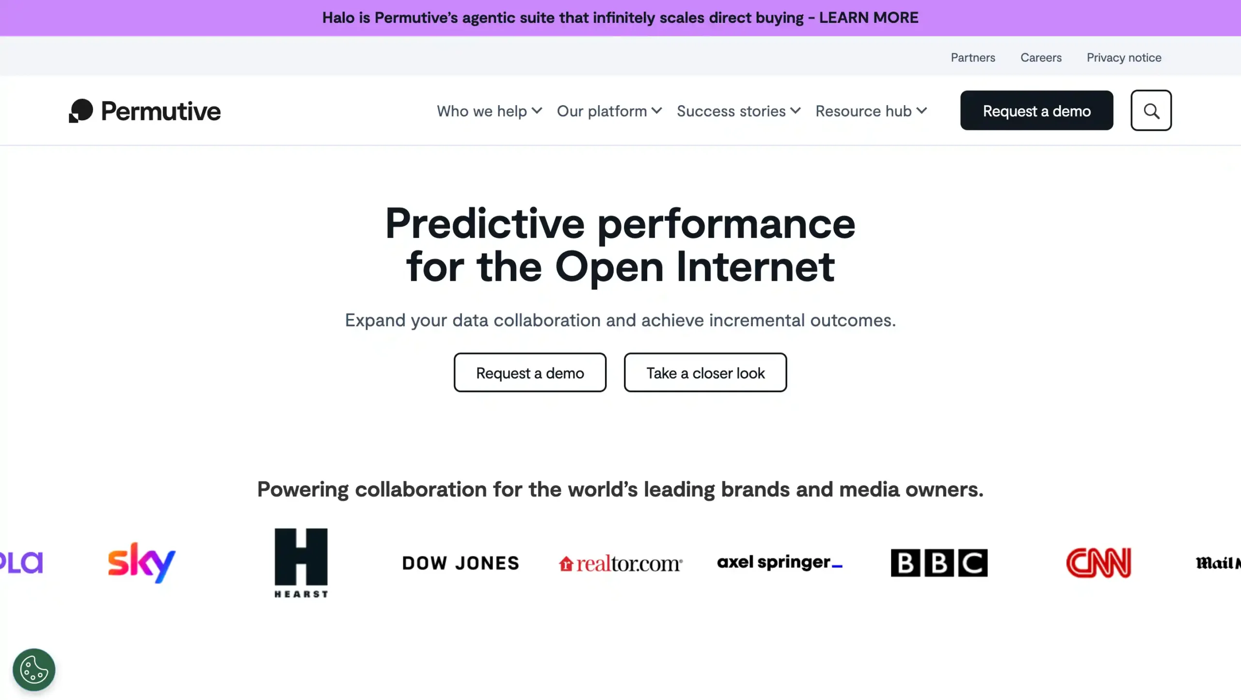 Landing Page Permutive Data Management Platform-Permutive
