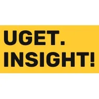 Teks berwarna kuning dengan kata "UGET. INSIGHT!" yang mencolok, menekankan pemahaman dan wawasan dalam konteks pendidikan atau bisnis.