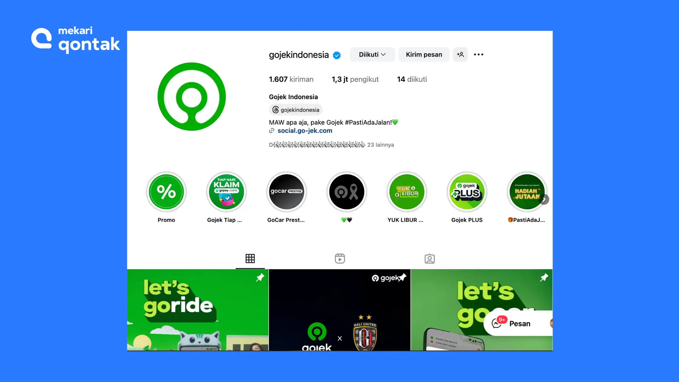 Contoh Social Media Optimization Gojek Indonesia Contoh Social Media Optimization Gojek Indonesia
