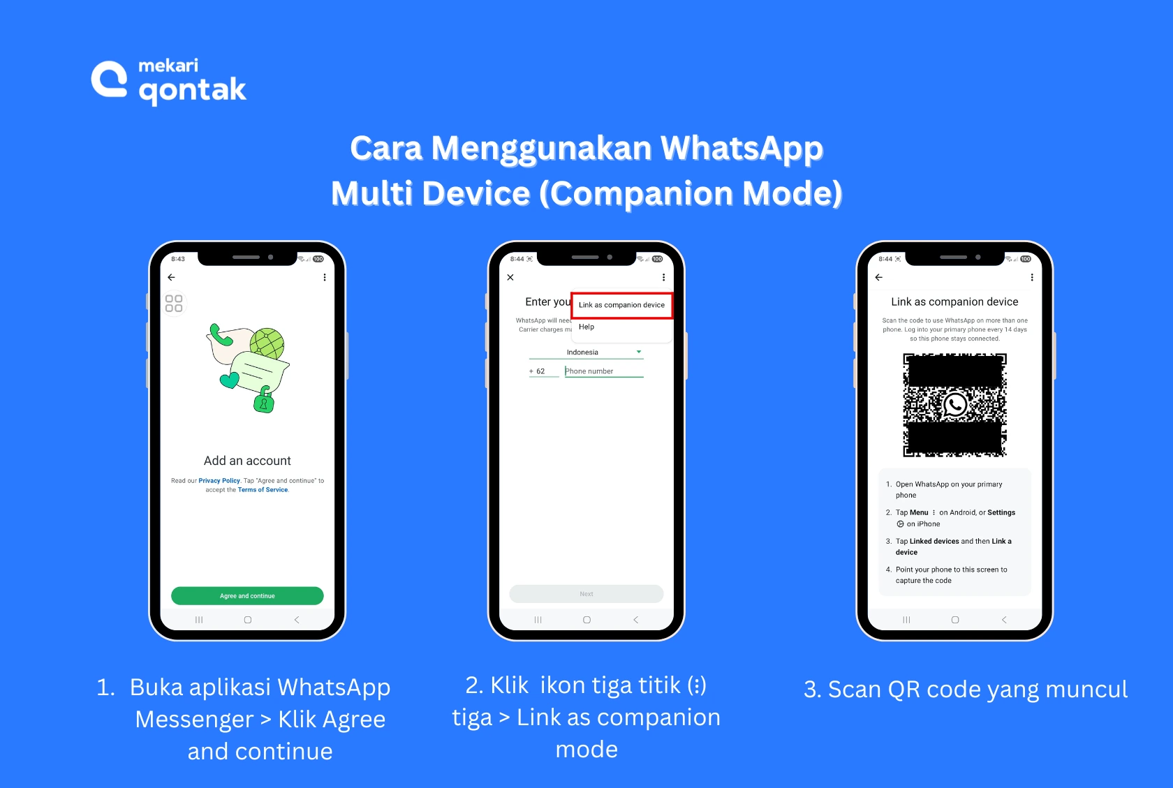 Cara Menautkan WhatsApp pada Android ke Ponsel Kedua (Companion Mode) Ilustrasi Cara Menautkan WhatsApp pada Android ke Ponsel Kedua (Companion Mode)