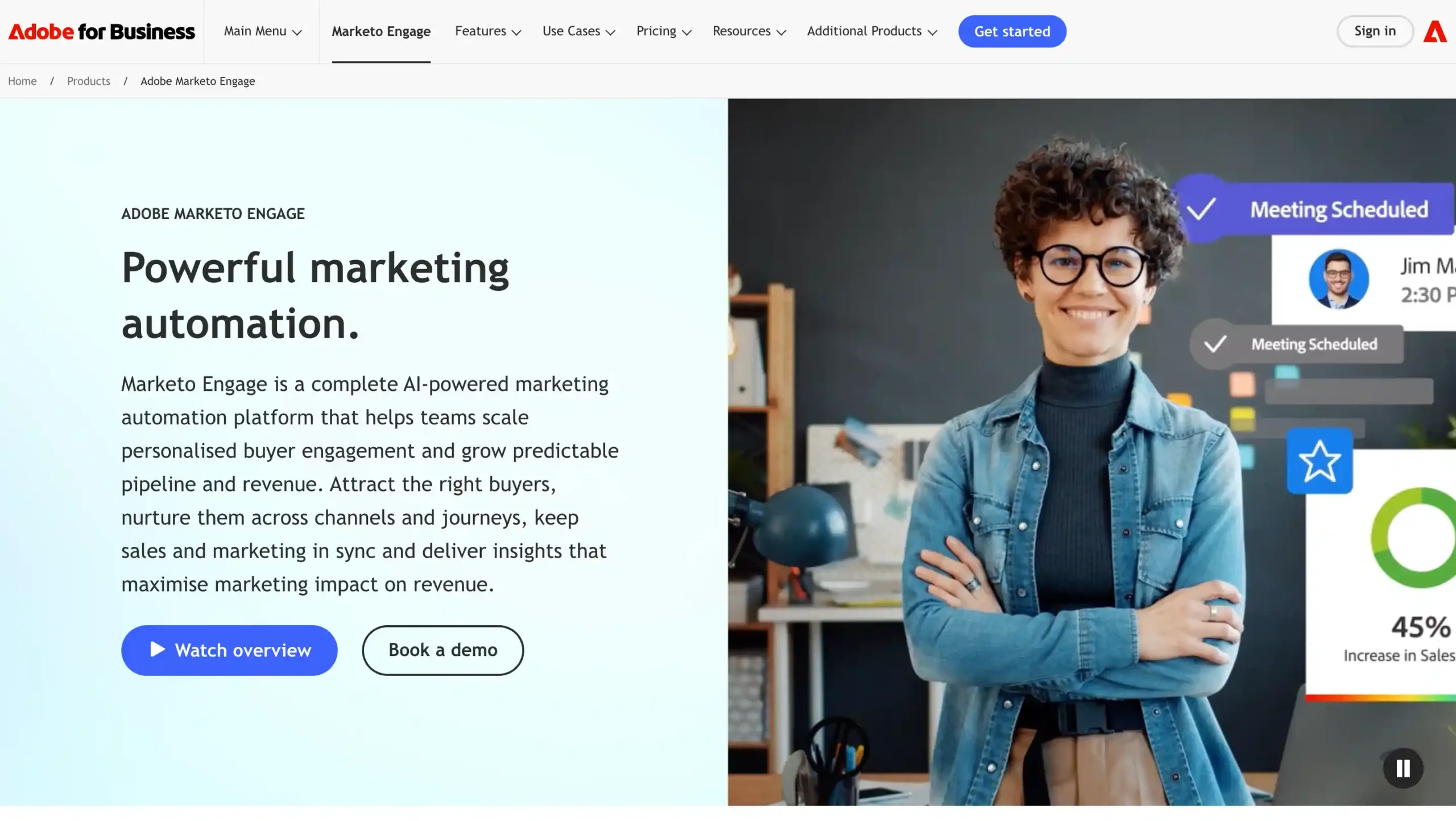 Landing Page Adobe Marketo Engage tools Digital Marketing Automation-Adobe Marketo Engage