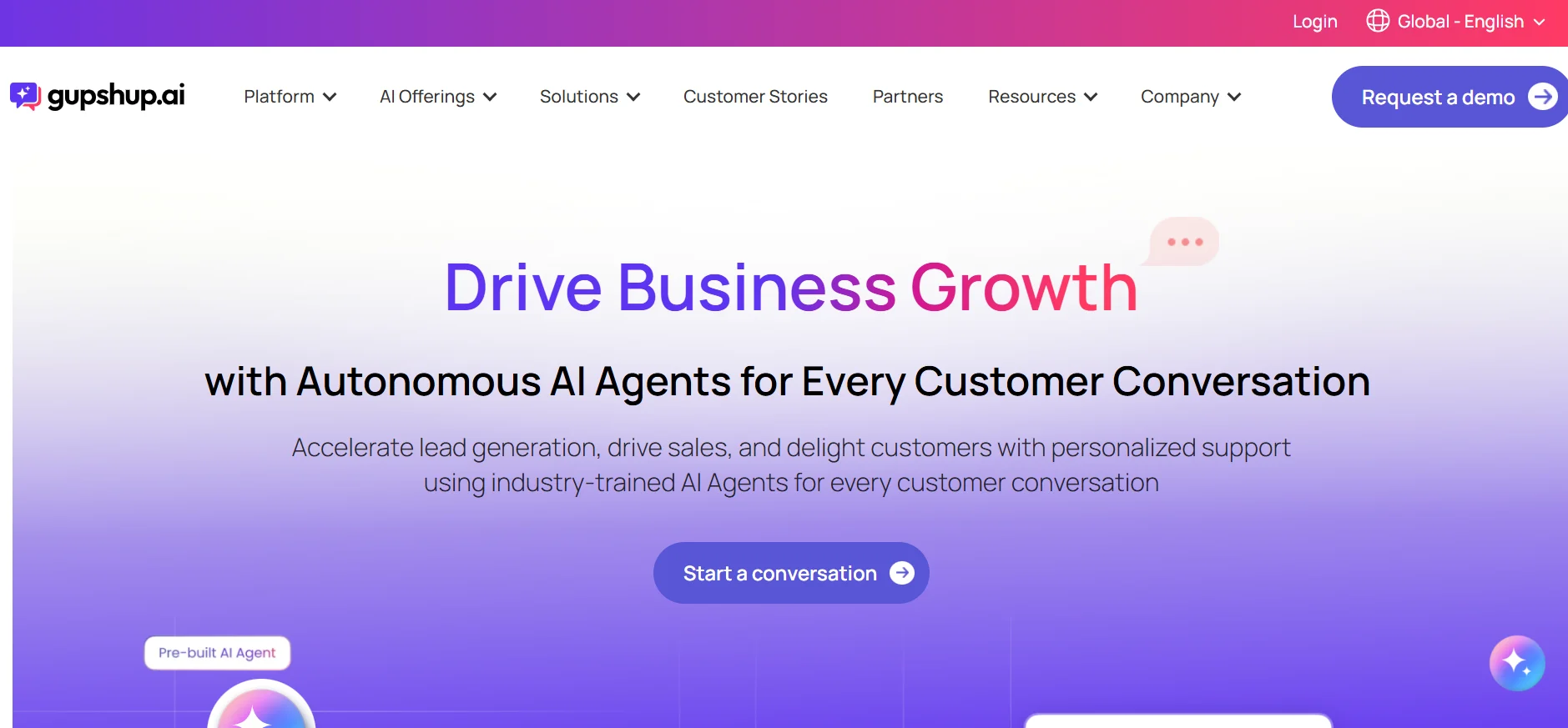 Landing Page Gupshup gupshup-tools ai whatsapp terbaik