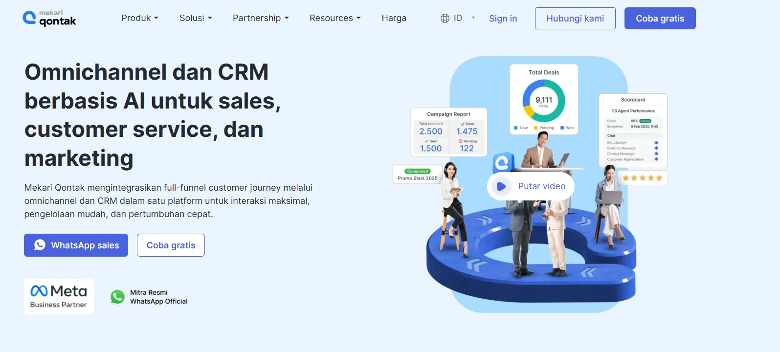 Landing Page Mekari Qontak Mekari Qontak_Feedback Management System