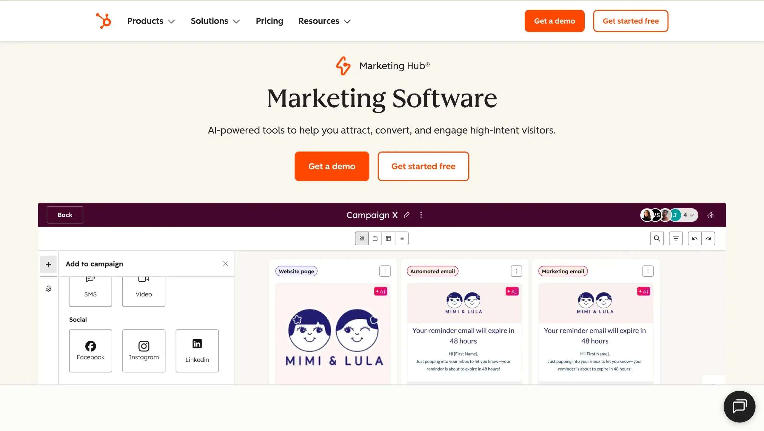 HubSpot Marketing Hub Landing Page HubSpot Marketing Hub-best enterprise omnichannel marketing platform