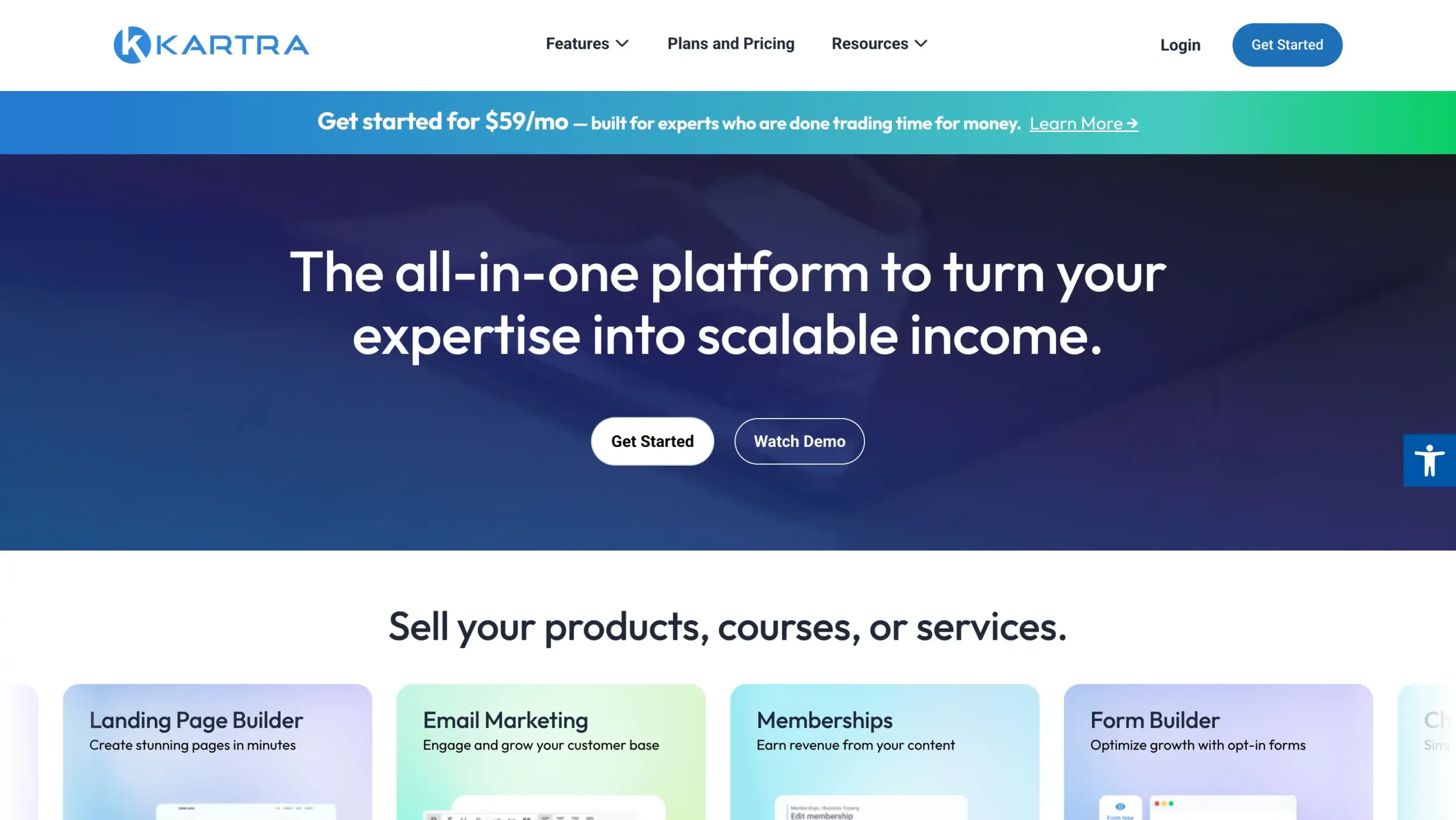 Landing Page Kartra tools Digital Marketing Automation-kartra