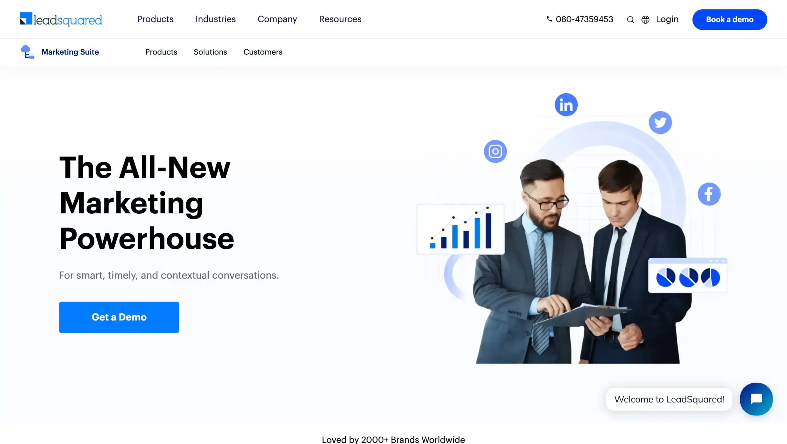 Landing Page LeadSquared best enterprise crm software-LeadSquared