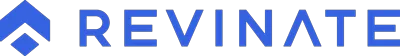 Logo Revinate berwarna biru, mencolok dengan desain modern. Menyampaikan identitas merek yang fokus pada analitik hotel dan pengalaman pelanggan.