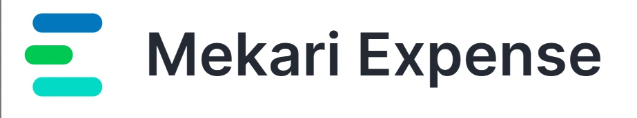 Mekari Expense, aplikasi manajemen pengeluaran, menampilkan logo sederhana dengan elemen desain modern, mencerminkan profesionalisme dan kemudahan penggunaan.