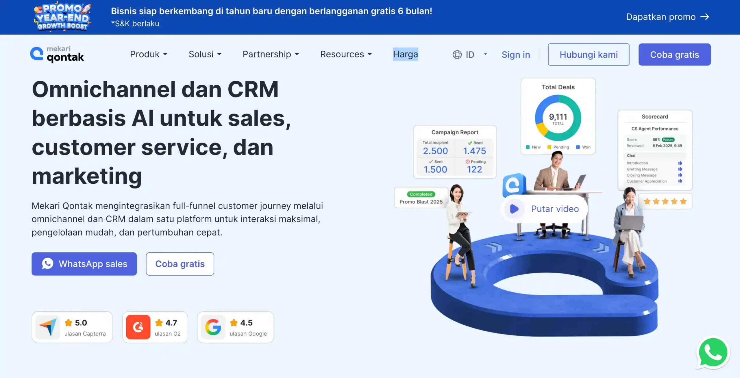 Tampilan Halaman Homepage Software Chatbot Customer Service Mekari Qontak Halaman Homepage Software Chatbot Customer Service Mekari Qontak