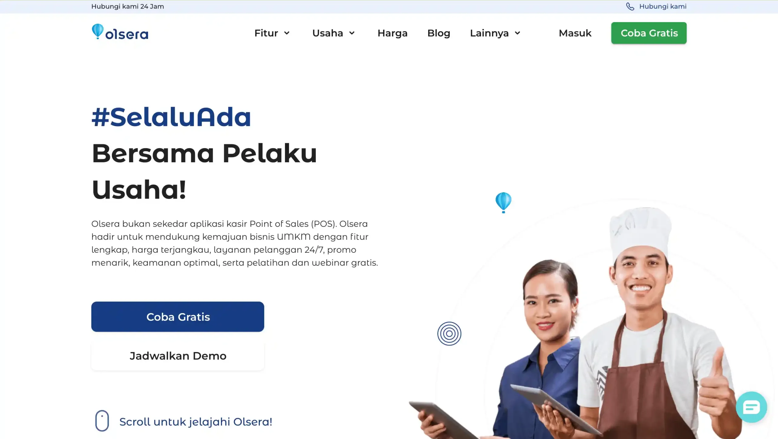 Landing Page Olsera Olsera-aplikasi crm untuk f&b terbaik