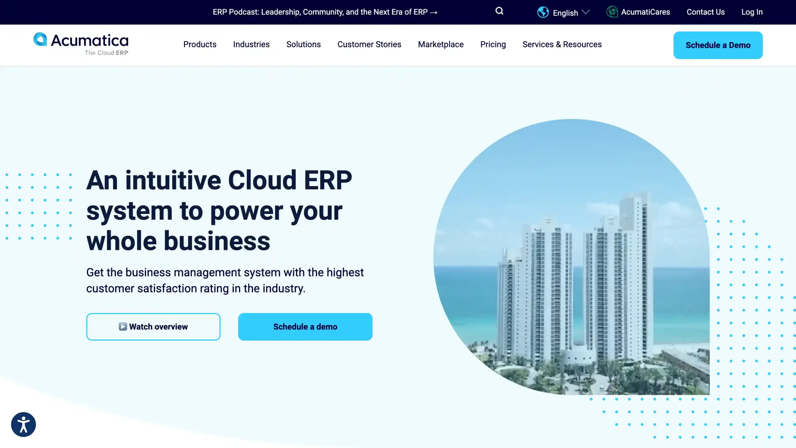 Landing Page Acumatica Acumatica-aplikasi erp terbaik