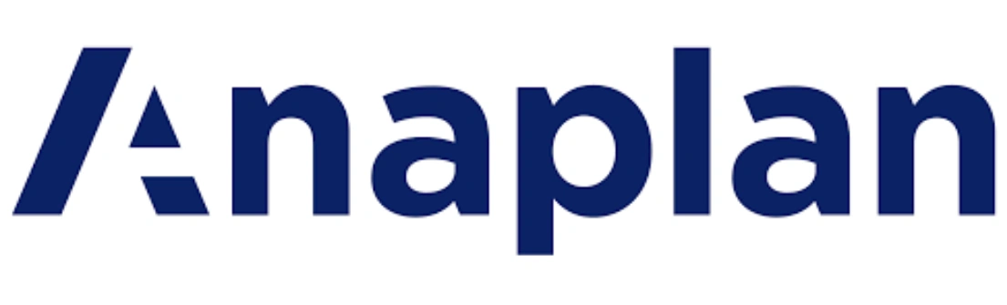 Logo Anaplan menampilkan nama perusahaan dengan desain tipografi sederhana dan modern, mencerminkan inovasi di bidang perencanaan bisnis.