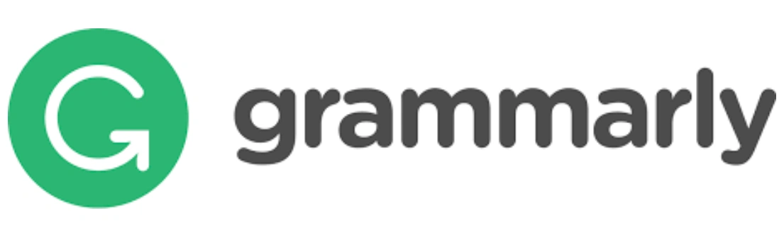 Logo berwarna hijau dengan huruf "G" dan kata "grammarly" di sebelahnya, digunakan dalam konteks penyuntingan dan peningkatan keterampilan menulis.