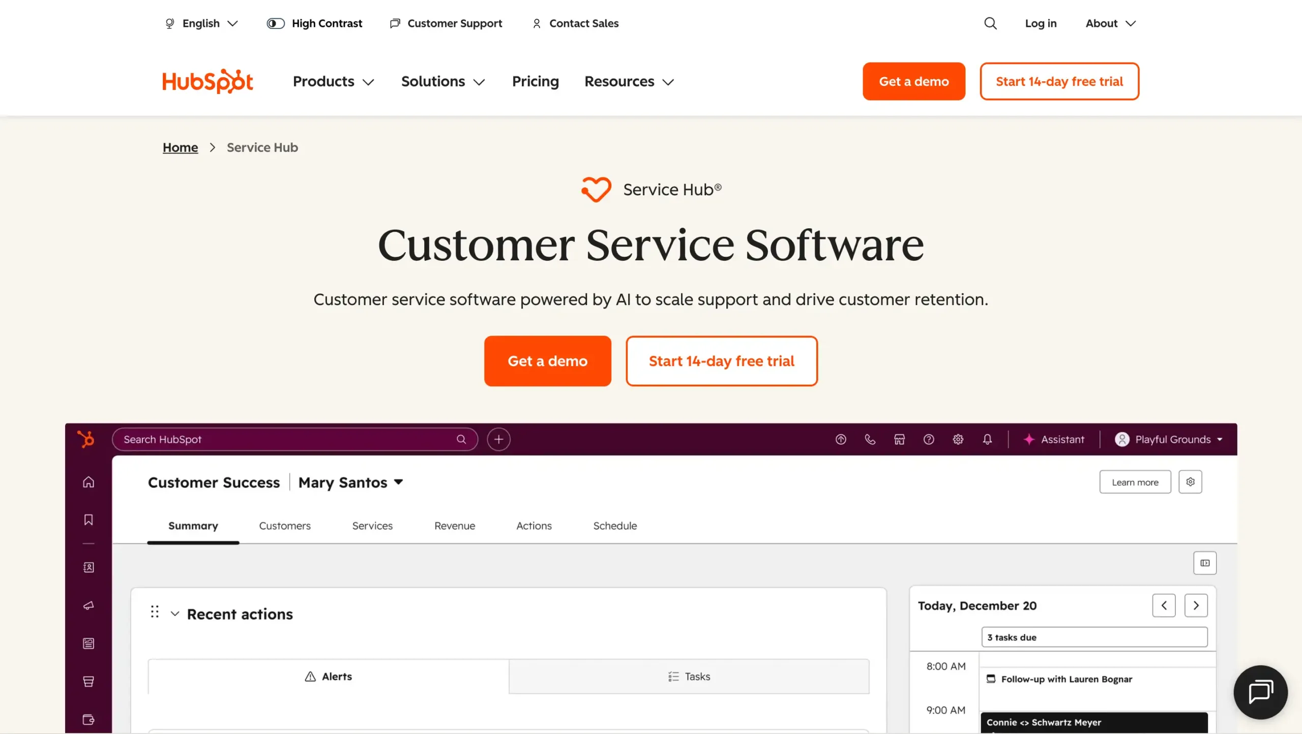 Hubspot-best enterprise workflow automation software