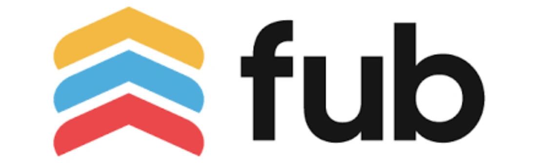 Logo dengan elemen warna cerah ini menyampaikan identitas merek. Huruf "fub" dengan desain modern menonjol di latar belakang sederhana.