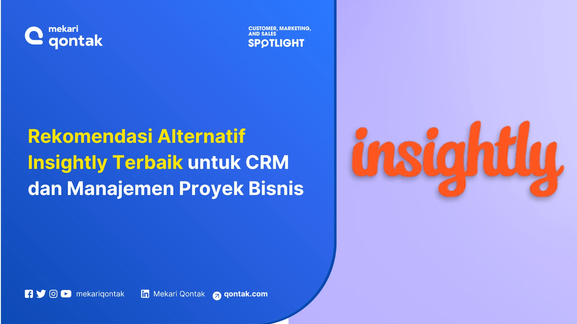 Rekomendasi alternatif untuk Insightly menampilkan informasi berguna tentang CRM dan manajemen proyek, dirancang untuk pembaca bisnis yang mencari solusi.