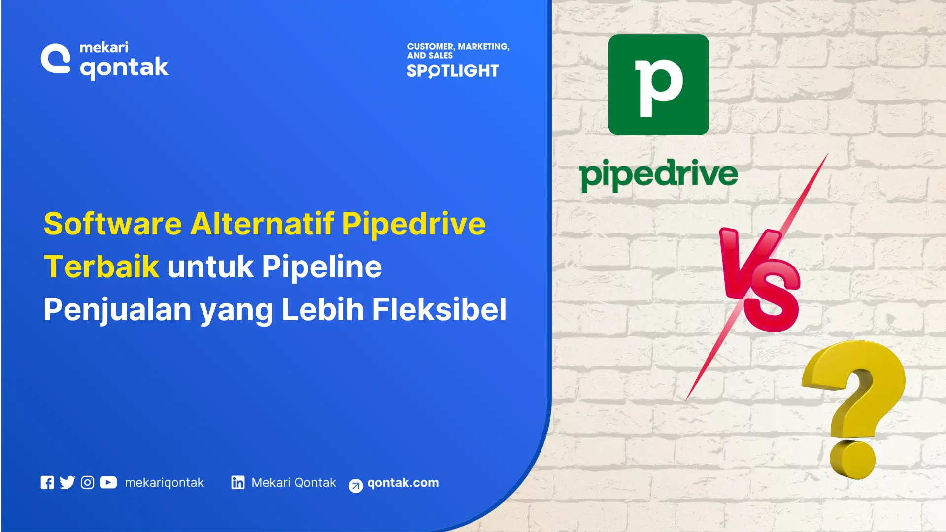 Alternatif software untuk Pipedrive ditampilkan, menggambarkan perbandingan dan fleksibilitas dalam manajemen pipeline penjualan untuk pengguna.
