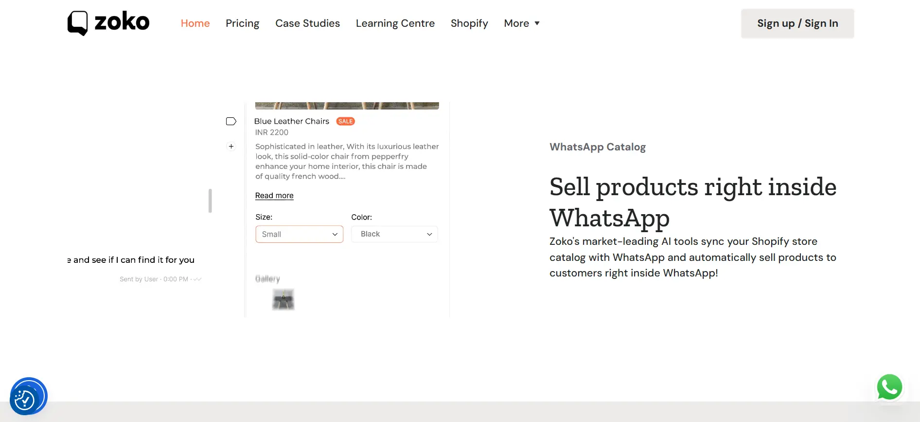 Fitur Whatsapp Catalog Aplikasi Bulk WhatsApp Sender Zoko