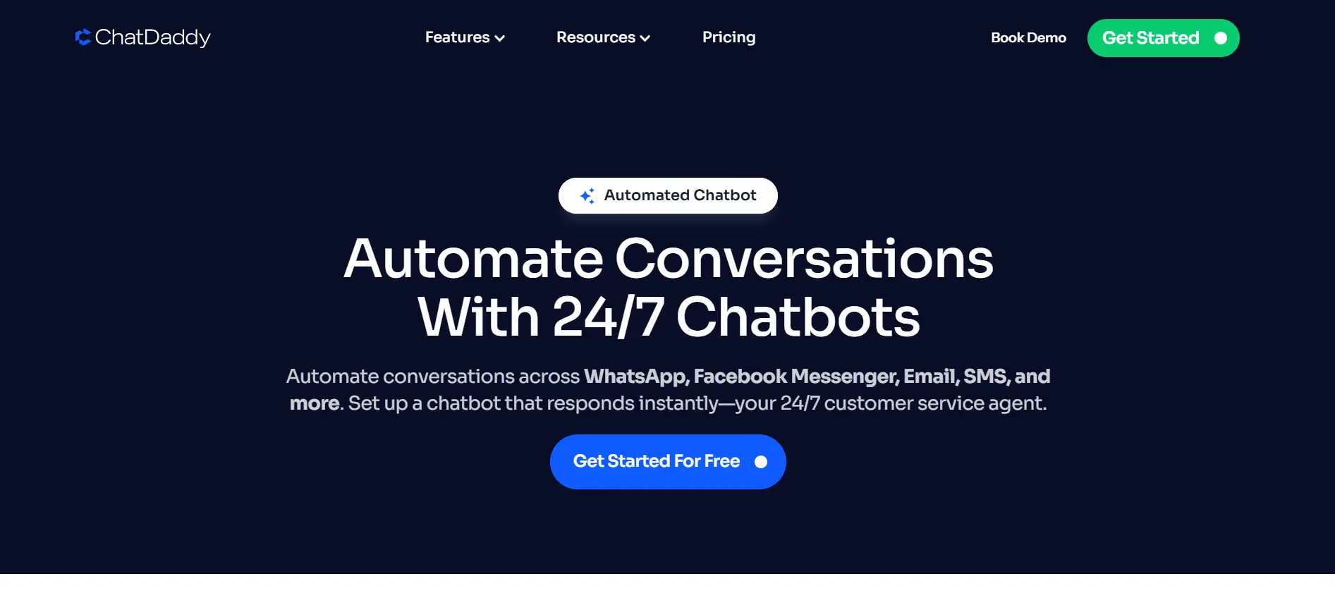 ChatDaddy WhatsApp Blast Software Features Page