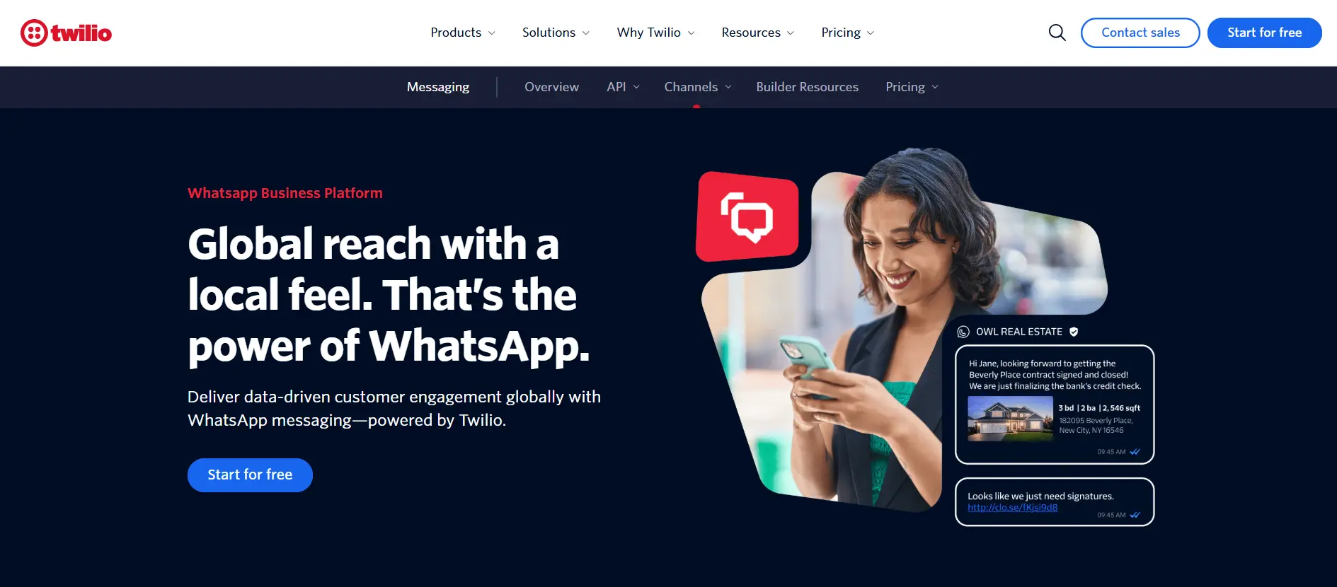 Twilio WhatsApp Blast Software Homepage