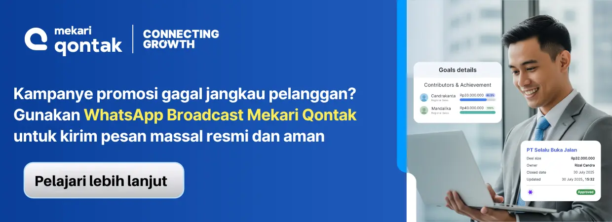 solusi whatsapp broadcast mekari qontak untuk kirim pesan massal anti blokir