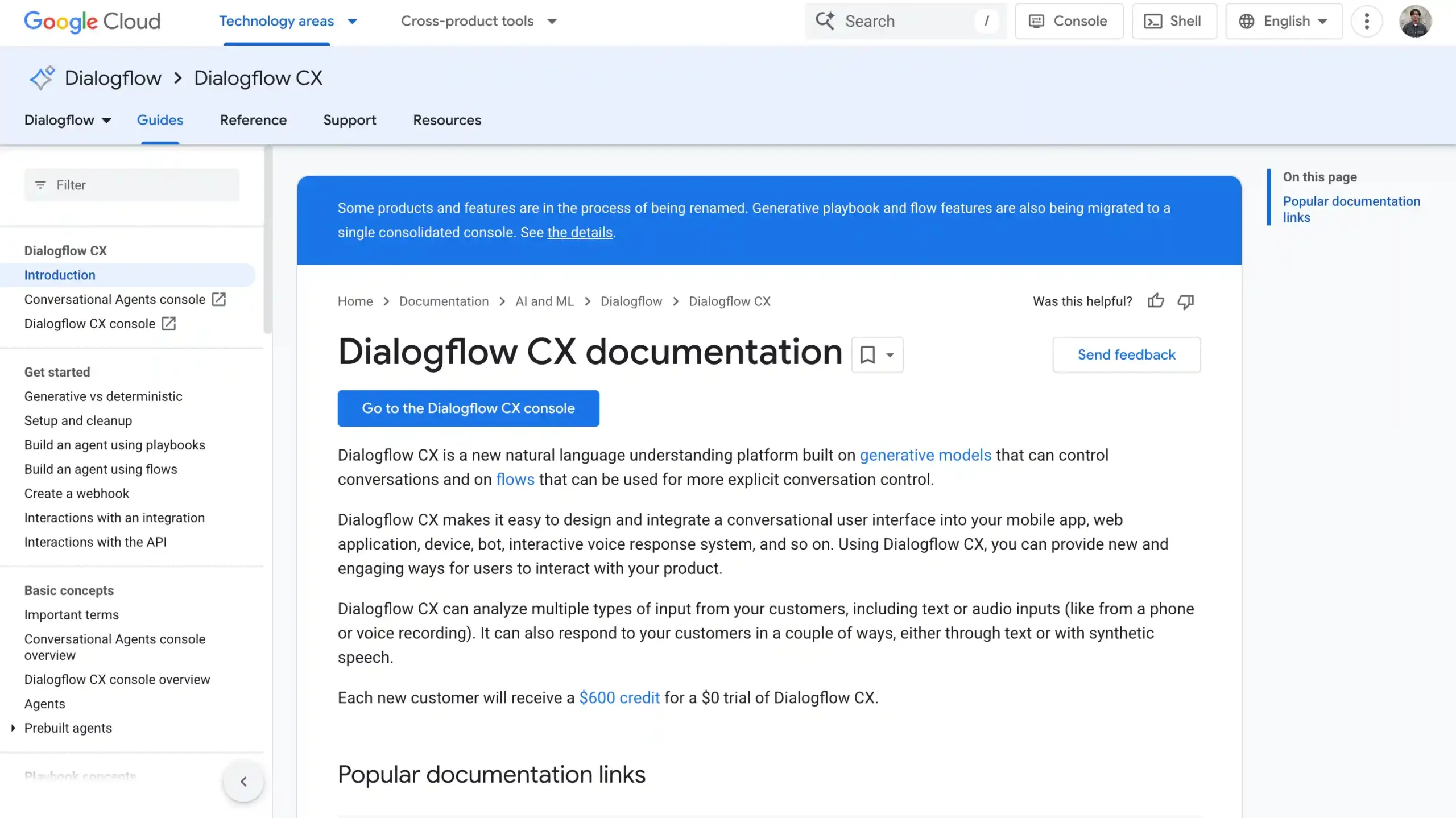 Landing Page Google Dialogflow CX platform conversational ai terbaik-Google Dialogflow CX