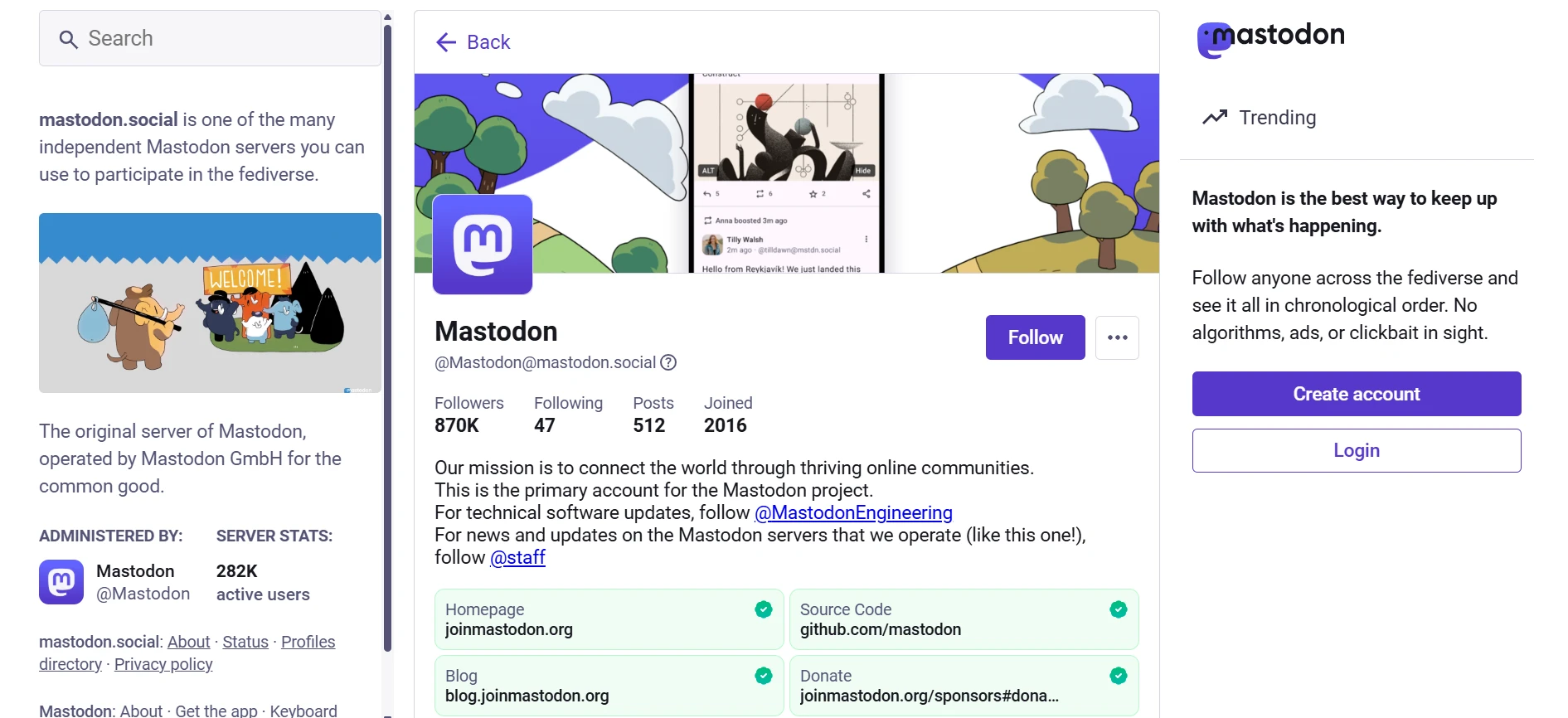 Halaman Aplikasi Alternatif X Twitter Mastodon