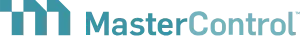 Logo MasterControl terlihat sederhana namun modern, menggambarkan fokus pada pengendalian kualitas dan manajemen sistem dalam industri.