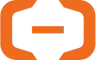 Logo dengan bentuk simbolis ini menampilkan elemen geometris hitam dan oranye. Simbol ini sering digunakan untuk merepresentasikan identitas merek dalam konteks bisnis.