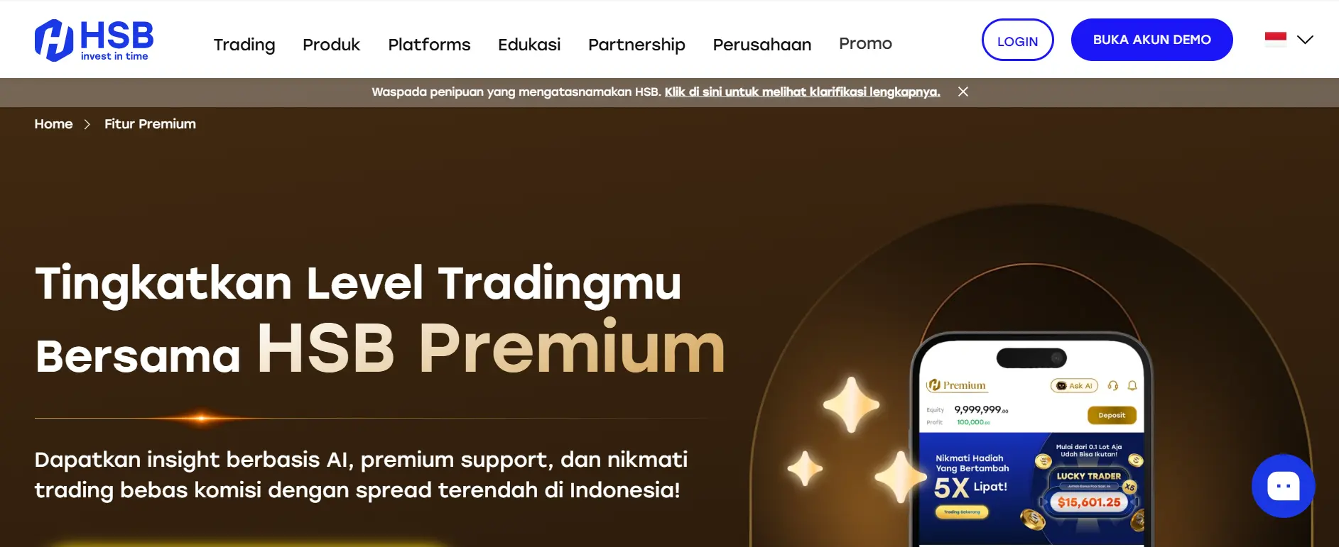 Tampilan Landing Page Aplikasi AI Hello AI HSB Investasi Landing Page Aplikasi AI Hello AI HSB Investasi